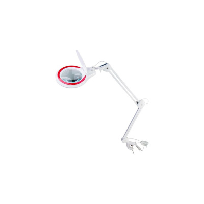 Лупа 8608D 5D на струбцине с подсветкой LED Veber