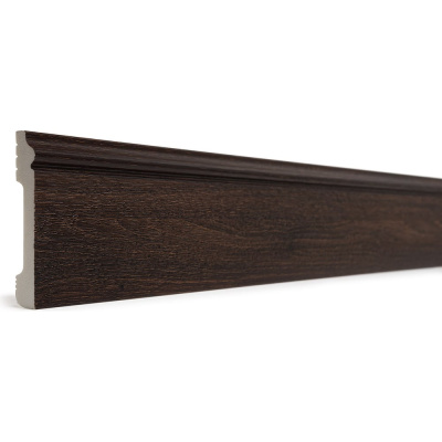 Напольный плинтус Decor-Dizayn ударопрочный, влагостойкий, венге 79х13х2400 мм