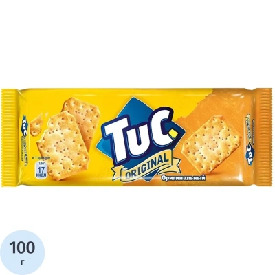 Крекер TUC original c солью, 100гx24шт/уп