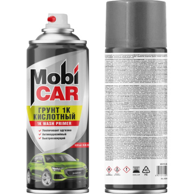 Профессиональный быстросохнущий грунт кислотный 1K протравливающий MobiCAR®