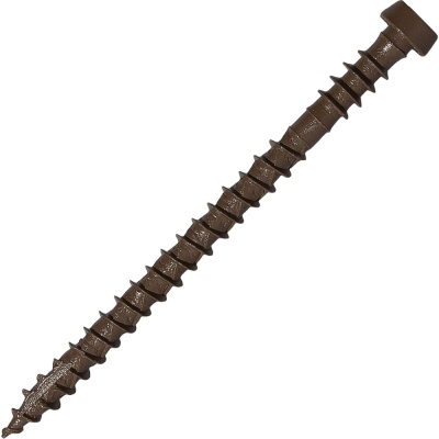 Саморез для террасной доски HARDWEX ТМ HWX-GD-SP-5.0 х 70 мм, H3T20, BROWN E-COAT, 200 шт.