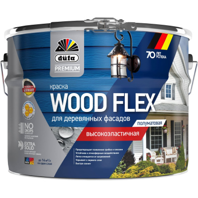 Вододисперсионная высокоэластичная краска для деревянных фасадов Dufa Premium WOODFLEX