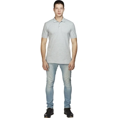 Рубашка Поло (190г.) кор.рукав серая (XXXL)