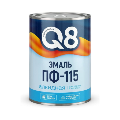 Эмаль алкидная Formula Q8 ПФ-115, глянцевая, 0,8 кг, морская волна