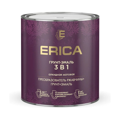 Грунт- эмаль по ржавчине ПРЕСТИЖ Erica белая, 1,8 кг