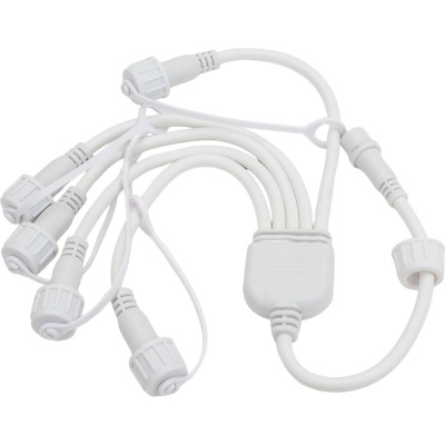 Разветвитель TEAMPROF 2 pin, 1-5, белый TPF-SC2/1-5-W