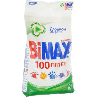 Порошок стиральный BiMax 100 пятен Автомат 6кг