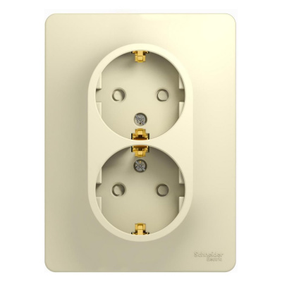 Двухместная розетка Systeme Electric GLOSSA GSL000226