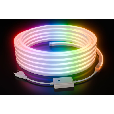 Комплект светодиодного неона Apeyron 220В, 6Вт/м, RGB, 80д/м, 10х18мм, 10м, IP65. / 10-108