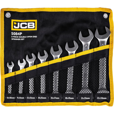 Набор ключей рожковых JCB 8 предметов