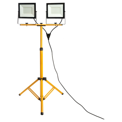 Прожектор на штативе FERON 2х100W 6400К 220V черный IP65, LL-505
