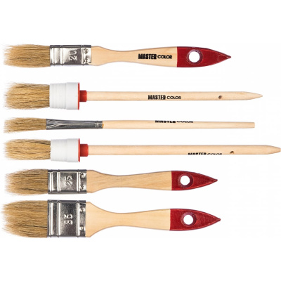 Набор из 6 кистей с деревянными ручками МASTER COLOR