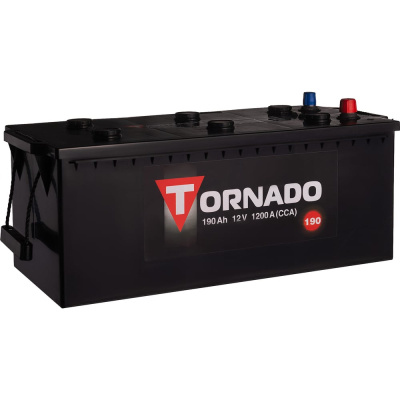 Аккумулятор TORNADO 6ст 190 NR тип B, 1200 A CCA