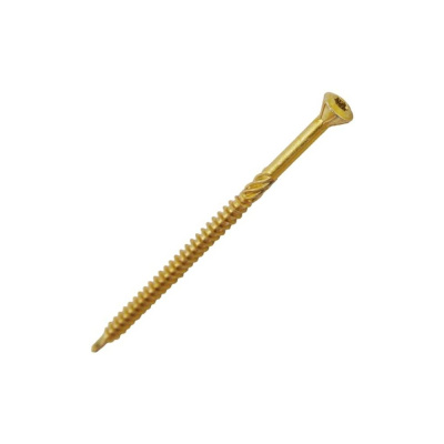 Шуруп ARNO INDUSTRIES 8х120 мм 10 шт для крепления деревянных лаг шлиц TORX желтый цинк