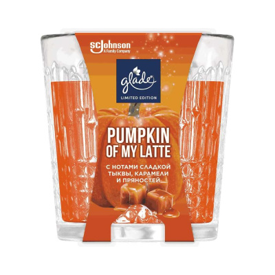 Ароматическая свеча GLADE LTO Pumpkin Of my Latte, 130 г