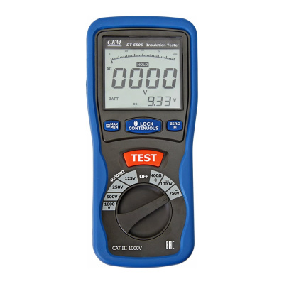Цифровой тестер изоляции СЕМ DT-5505 481578