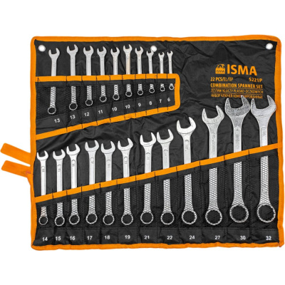 Набор ключей комбинированных ISMA 22 предмета