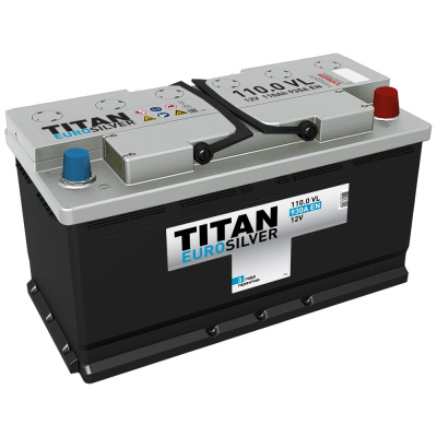 Аккумулятор TITAN EUROSILVER 110.0 VL обратная полярность, 930 А
