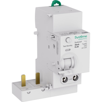 Блок дифференциального тока (БДТ) Systeme Electric Systeme9 63 A, 2 P, 30 мА, тип-AC, 230 В