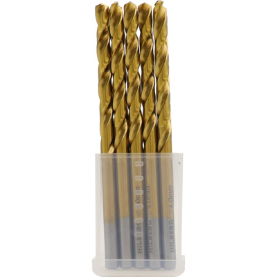 Сверло кобальтовое по металлу Hilberg 4.2x75(43) мм (10шт) Cobalt TOP