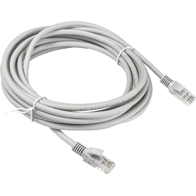 Патч-корд ExeGate UTP-RJ45-RJ45-C6-CU-5M-GY, cat.6, 5м, серый <EX282007RUS