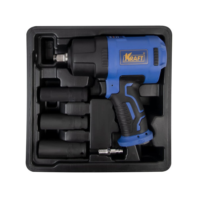 Пневматический ударный гайковерт KRAFT 1/2, 1450 н.м