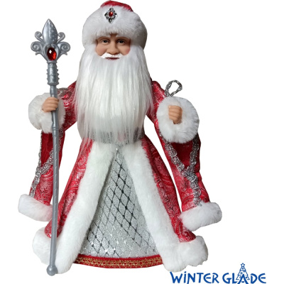 Фигурка Дед Мороз 40 см (красный/серебряный) Winter Glade