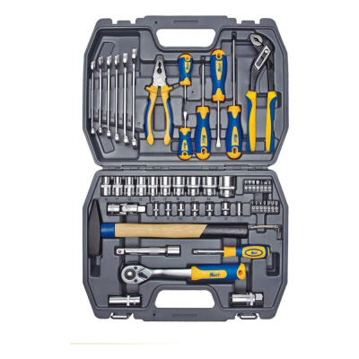 Набор инструмента 1/2 Dr и 1/4 Dr 56 предметов KRAFT KT