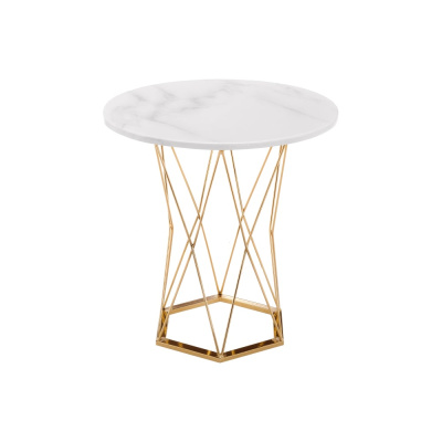 Стол Woodville Melan white / gold