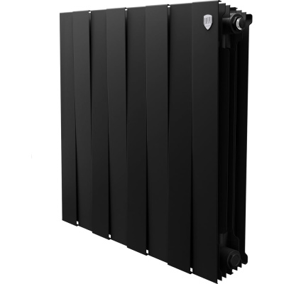 Радиатор биметаллический ROYAL THERMO PianoForte 500 Чёрный - 8 секц.