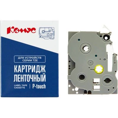 Картридж Комус TZE-451(Brother TZE-451 черный на красном,24мм/8м)