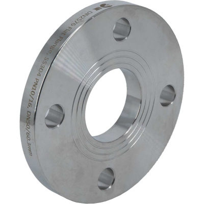 Фланец плоский NEWKEY DIN2576 нержавеющий, AISI304 DN50 (2) (60,3мм), (CF8), РN10/16 NK-FD50/4