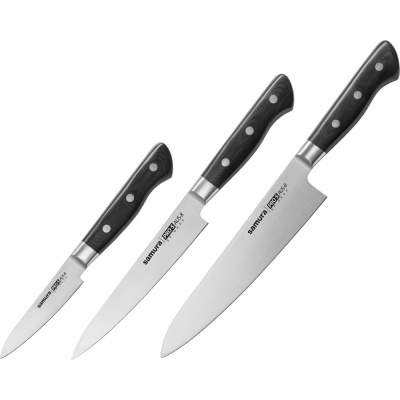 Набор из 3 ножей Samura Pro-S в подарочной коробке 10, 23, 85, G-10