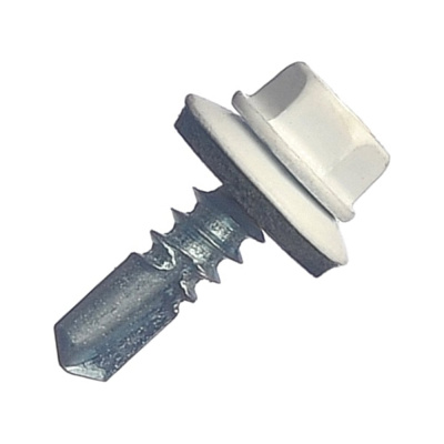 Кровельный саморез МЕТАЛЛСЕРВИС 5.5x19, RAL 9003, 100 шт