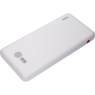 Мобильный аккумулятор CACTUS CS-PBFSBA-10000 10000mAh, 4.5A,USB-A/2xUSB-C, белый
