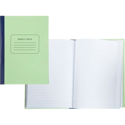 Книга учета Attache 96л. в линейку офсет обл.плотн. картон
