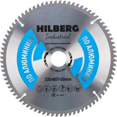 Пильный диск по алюминию Hilberg Hilberg Industrial HA230