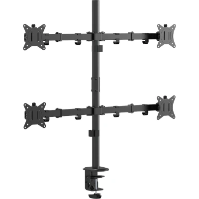 Кронштейн Uniteki FMT74B для 4 мониторов, 17-32, настольное, чёрное (21975)