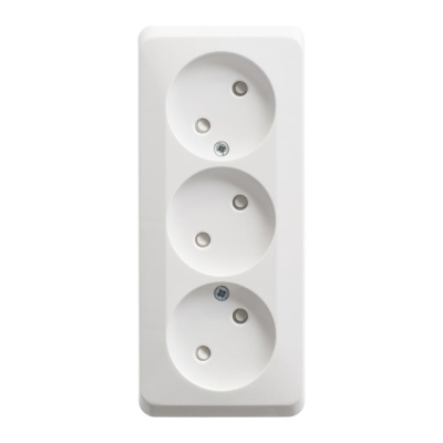 Тройная розетка Systeme Electric ЭТЮД PA16-010B