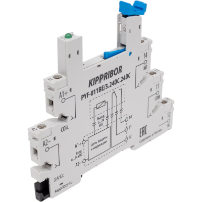 Монтажные колодки KIPPRIBOR PYF-011BE для 1-контактных промежуточных реле