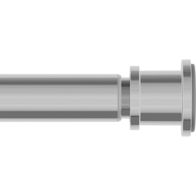 Карниз для ванной комнаты IDDIS 110-200 см, хром глянцевый, Элеганте (Elegante)