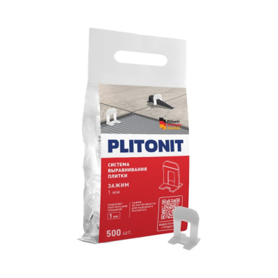 Система выравнивания плитки PLITONIT зажим SVP-PROFI 1 мм, 500 шт
