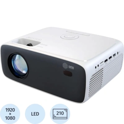 Проектор Cactus CS-PRM.07WT.Full HD LCD 3200Lm ANSI 1500:1 3xHDMI 1