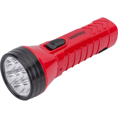 Аккумуляторный светодиодный фонарь Smartbuy 7 LED с прямой зарядкой, красный
