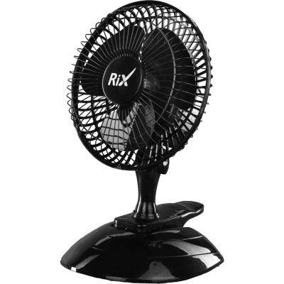 Бытовой настольный вентилятор RIX RDF-1500WB Black