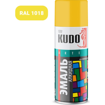 Универсальная эмаль KUDO желтая