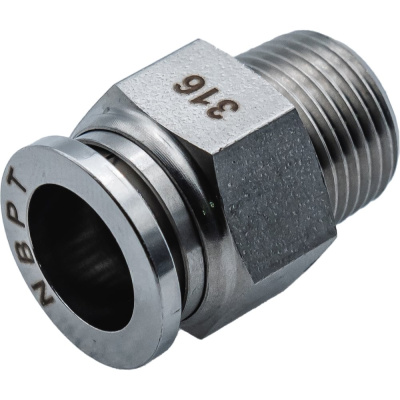 Фитинг NBPT прямой с нар. резьбой SSC 10-1/4 (02) (нерж. 316)