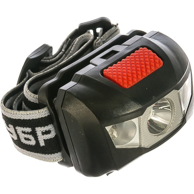 Налобный фонарь ЗУБР 3AAA, 1 Вт, +2LED