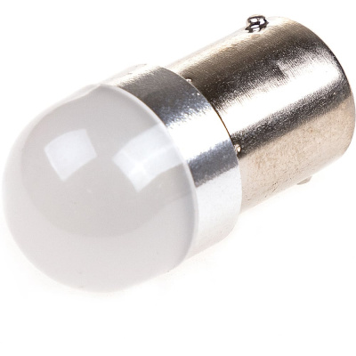 Автолампа диод SKYWAY S25 (P21W) 9/30V 4 SMD BA15s 1-конт Белая комп.2 шт противотуманки/поворот/задний ход/стоп