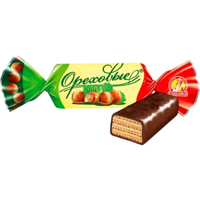 Конфеты Славянка Ореховые пакет, 1кг